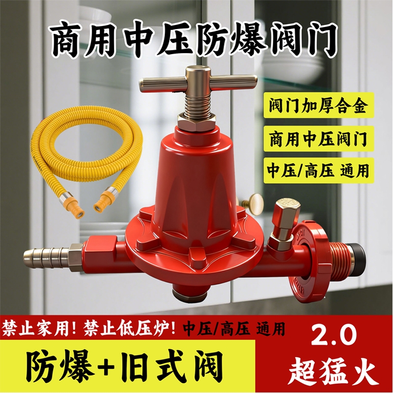 商用新国标防爆煤气罐高压阀减压阀燃气安全阀液化气中压阀猛火灶
