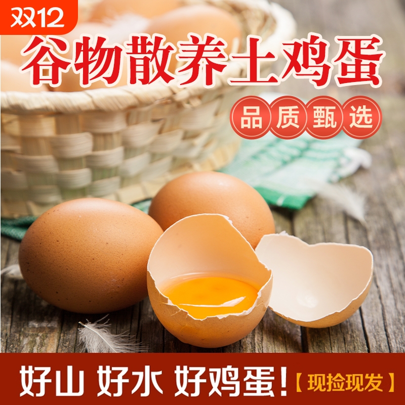 40g土鸡蛋正宗农家散养健康早餐通用五谷喂养精选新鲜直供无加工