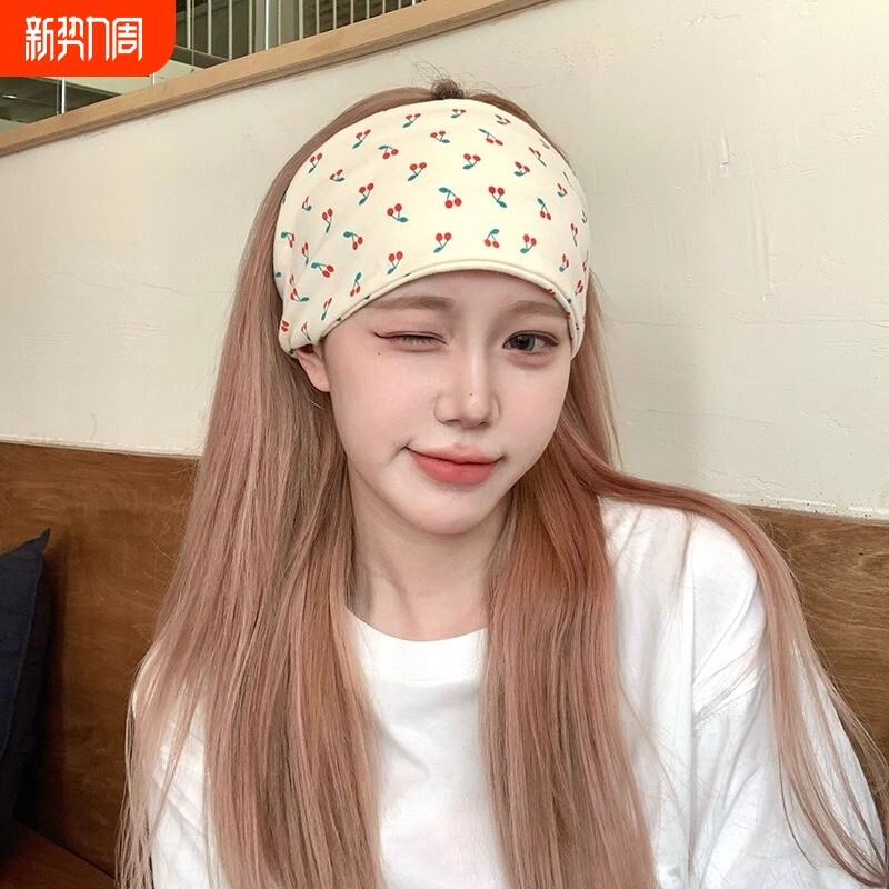 产妇孕妇发带头巾帽子月子透气产后防风秋冬护额头薄款包头帽粉色