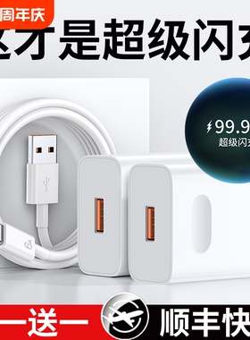超级闪充能适用华为充电器手机快充头Mate60/30pro/p50/p40/nova13/12/11/10/9/8/120/66/荣耀70数据线原装