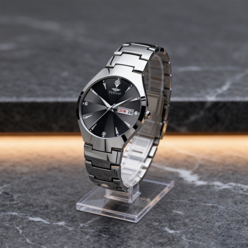 正品名牌钢带商务防水石英腕表高级感男士男款手表全自动非机械表