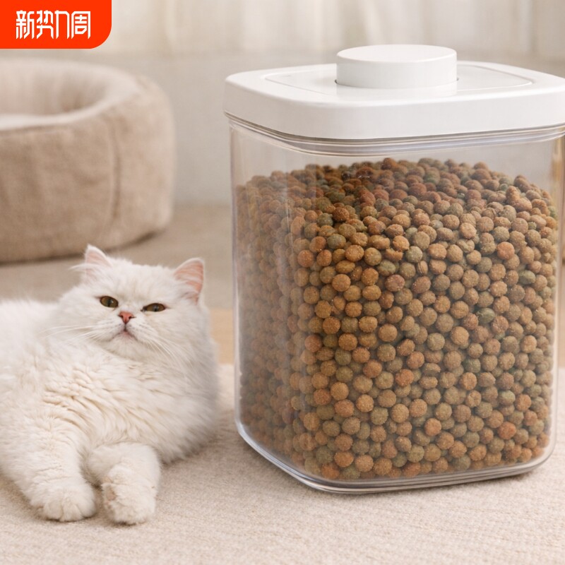 10斤储粮桶狗粮桶宠物粮食桶猫粮桶防潮密封罐杂粮收纳盒储物罐大