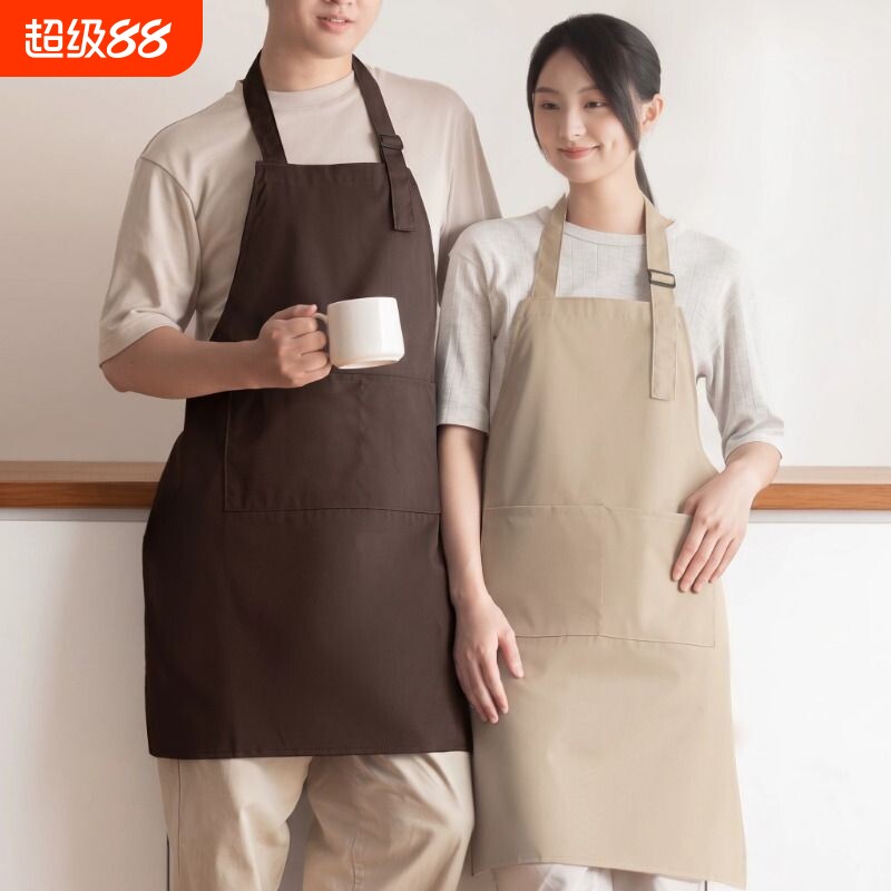围裙厨房家用防水油做饭新款高级感年轻罩衣餐饮专用男士女工作服图片