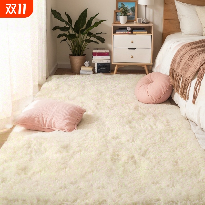 地毯地垫卧室床边毯加厚新款坐垫少女房间客厅茶几毯毛毯沙发入户