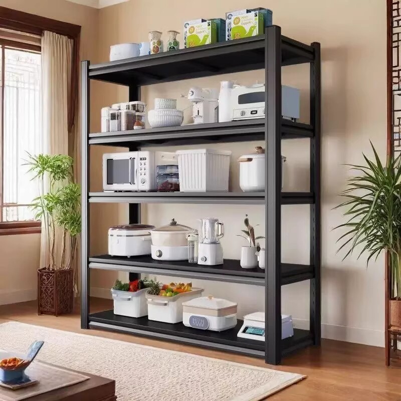 家用置物架多层落地仓库阳台收纳储物架子超市货架多功能厨房承重