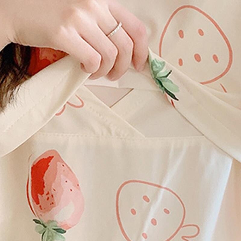 月子服春秋棉质产后哺乳三件套夏季薄款孕妇睡衣女产妇喂奶外穿
