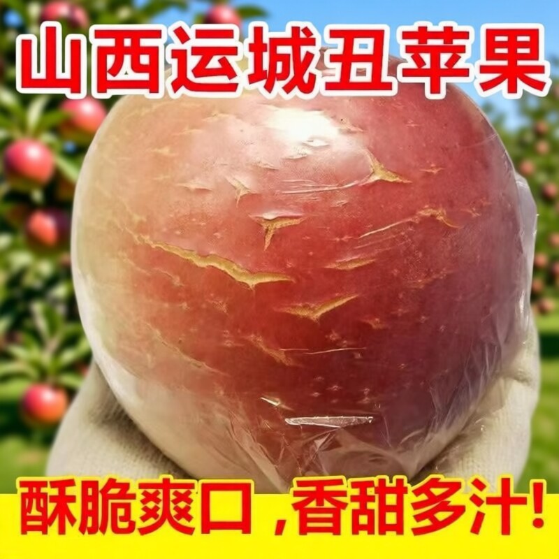 运城丑苹果冰糖心正宗水果脆甜高山新鲜当季红富士整箱批发
