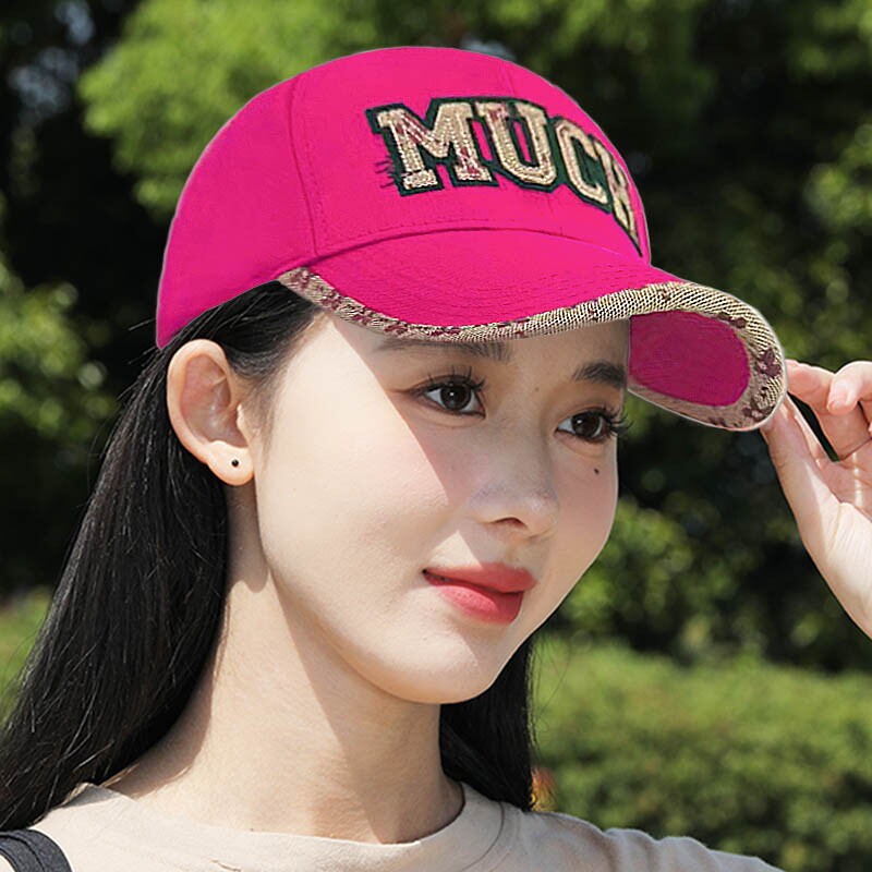 帽子女韩版鸭舌帽硬顶显脸小新款棒球帽男户外防晒遮阳帽春秋帽檐图片