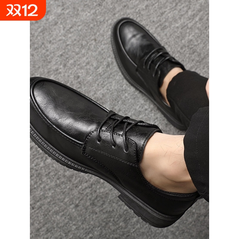 啄木鸟2025秋季皮鞋增高新款商务英伦正装休闲韩版潮流男士结婚伴