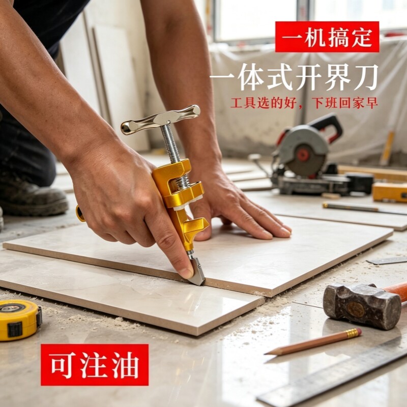 厚玻璃玻璃刀瓷砖割刀切割神器划割磁砖开界器金刚石划家用新款