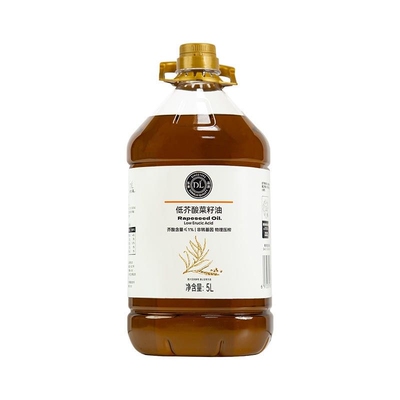 【胖东来] DL低芥酸菜籽油家用非转基因压榨食用油5L/1.8L桶装