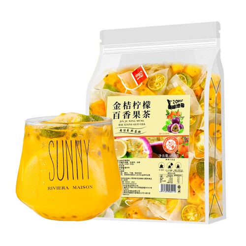 金桔柠檬百香果茶250g花果茶茶包
