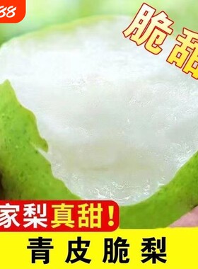 当季新梨酥脆一号皇冠梨青梨新鲜水果特产香甜脆现摘梨子青皮翠玉