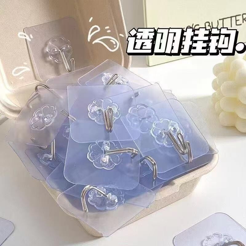 透明粘钩挂钩免打孔强力承重无痕粘胶墙壁贴墙上挂勾贴钩钩子粘贴