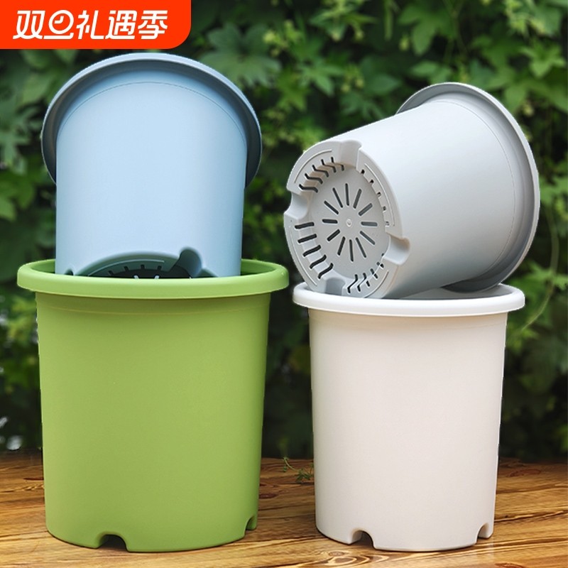 超大四季花盆树脂新款仿陶瓷加厚透气家用月季盆栽盆控根阳台落地