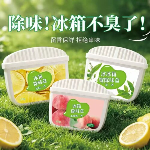 冰箱除味剂活性炭除臭去异味家用专用清新除臭净化冷冻盒