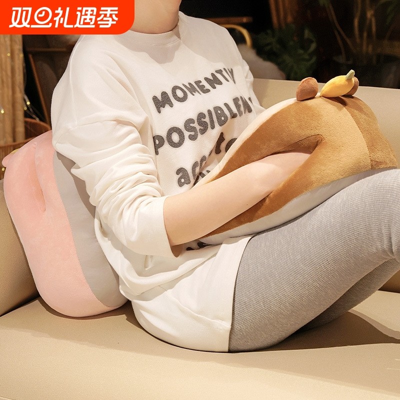 卡皮巴拉水豚冰丝午睡枕桌子趴睡抱枕办公室午休趴枕小学生趴睡枕