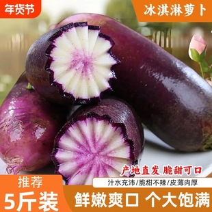 冰淇淋水果萝卜新鲜冰淇凌冰糖心爽脆汁水充沛个大饱满5斤脆甜