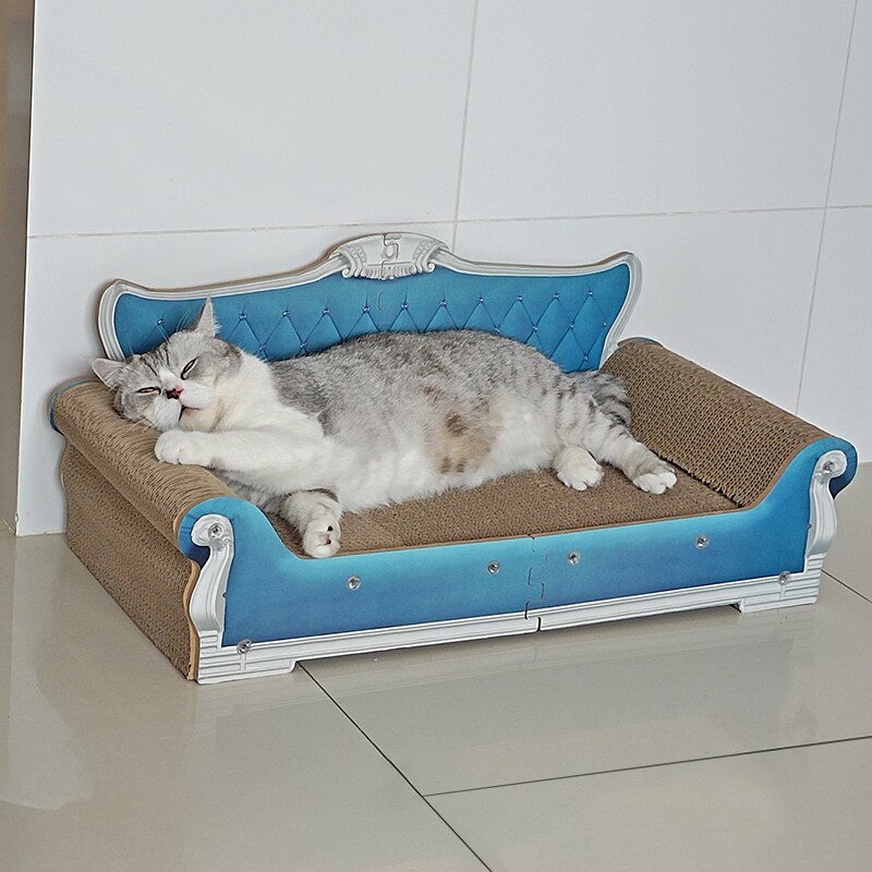 猫抓板猫沙发床耐磨耐抓不掉屑猫窝一体特大号贵妃椅床榻猫咪玩具