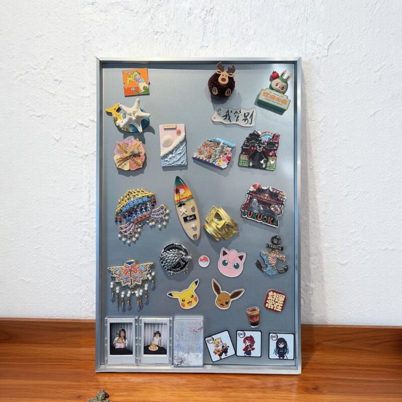 秀艾迪不锈钢画框相框磁吸展示板图片