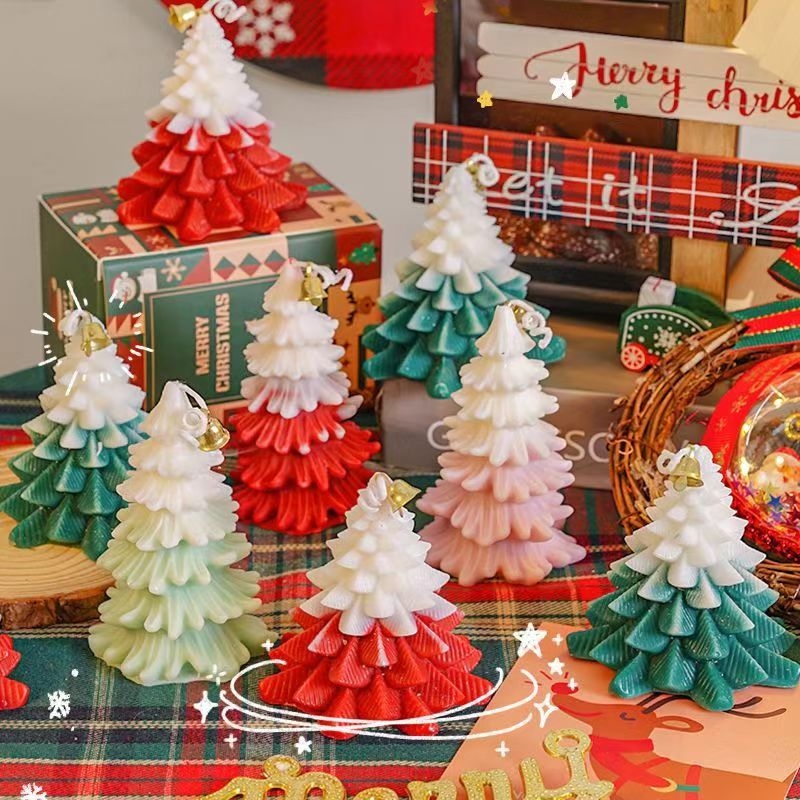 ins圣诞节礼物香薰蜡烛氛围感摆件平安夜圣诞树浪漫圣诞节礼物