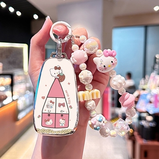 适用长安cs75plus钥匙套逸动二代糯玉米uinv汽车cs55长安x5女univ