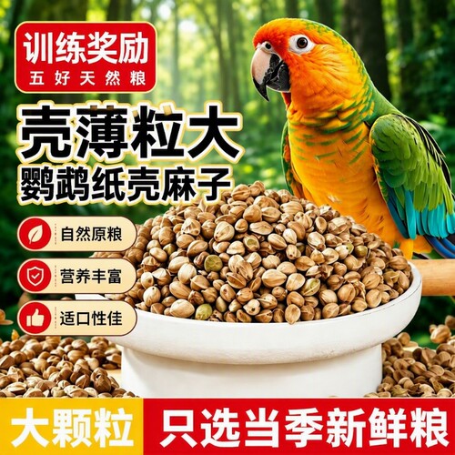 大粒纸壳麻子鹦鹉粮鹦鹉鸟粮饲料