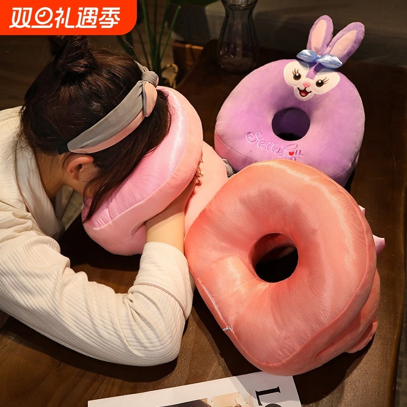 可爱卡通冰丝午睡枕小学生教室桌上趴睡神器办公室午休趴趴枕枕头