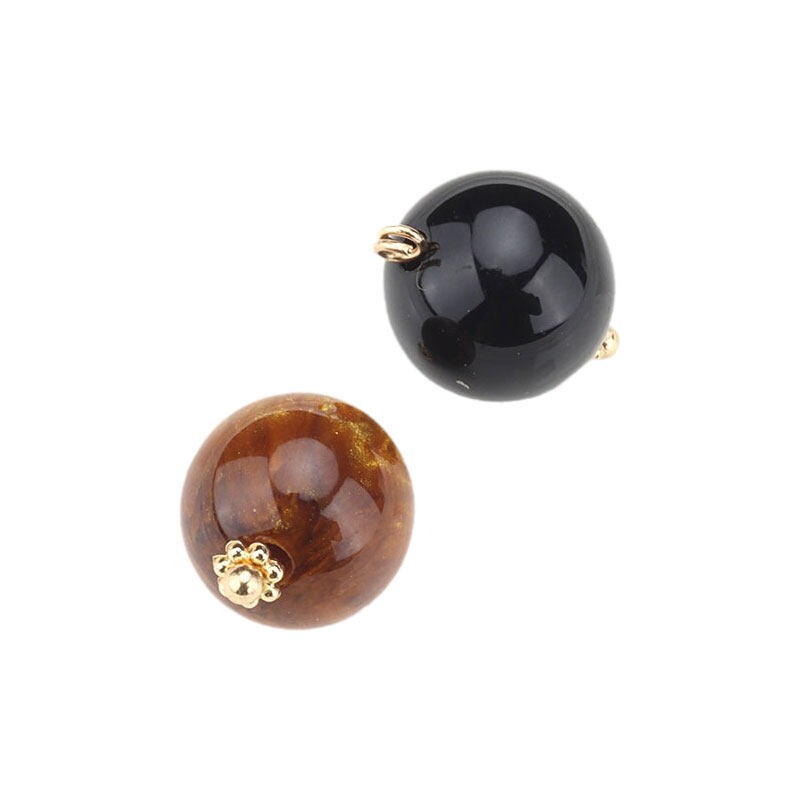 圆珠树脂金钉扣子中式复古旗袍汉服唐装装饰盘扣毛衣衬衫纽扣配件