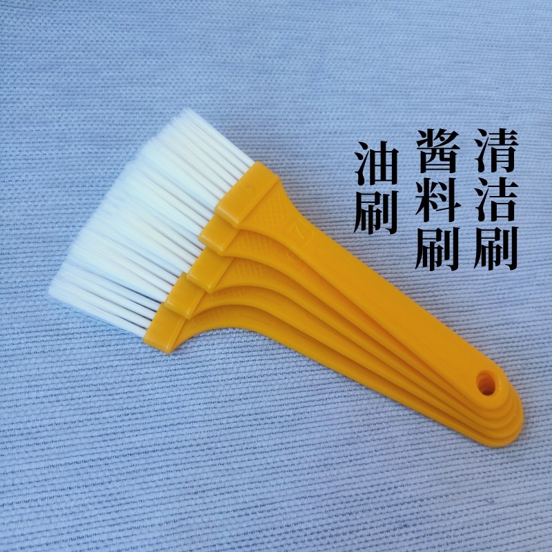 薄柄塑料板刷耐高温烧烤毛刷厨房烙饼家用烘培料理不掉毛油刷