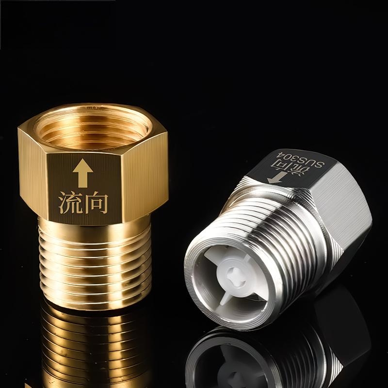 单向止回阀卫生间水管马桶防反水回水水表逆止阀热水器4分止逆阀