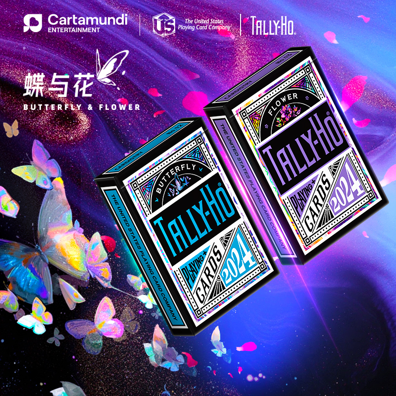 bicycle单车扑克牌花切TH新手练习高颜值蝶恋花纸牌TallyHo蝶花牌