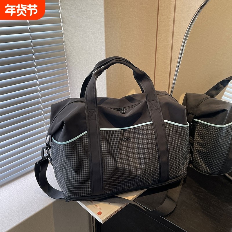 金玉鸟旅行包女时尚大容量短途旅游行李包手提轻便运动健身包背包