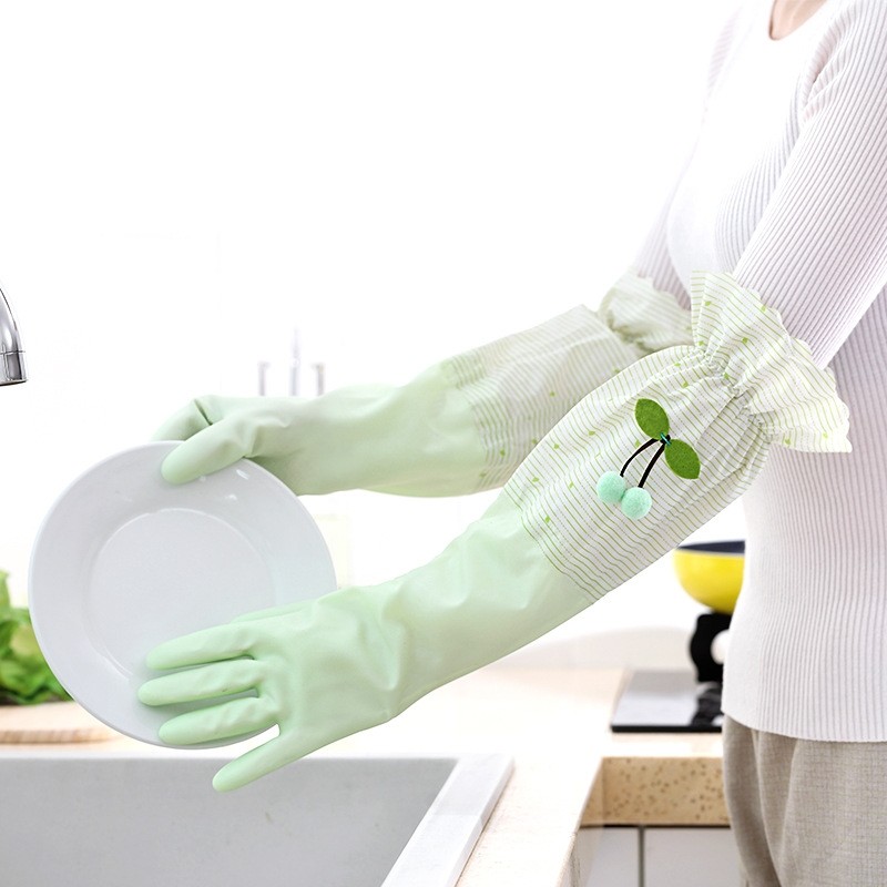 洗碗手套加厚橡胶乳胶洗衣衣服防水塑胶胶皮家务耐用冬季加绒