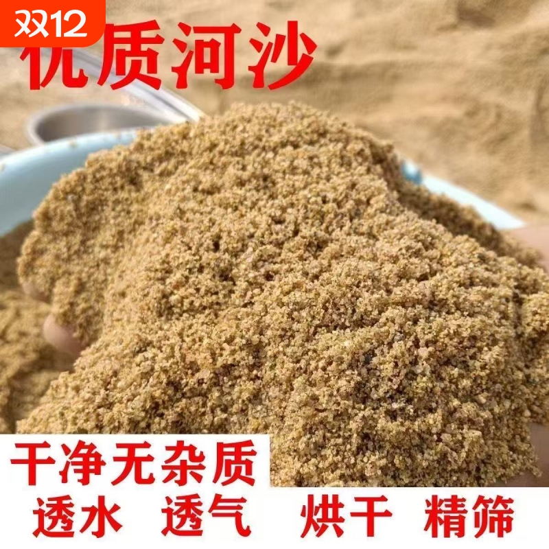 天然河沙砂沙子沙土土壤种植实验填充鱼缸粗沙细沙黄沙黄砂营养土