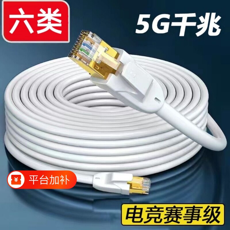 成品网线带水晶头电视机顶盒网络线电脑宽带连接线家用空内外网线