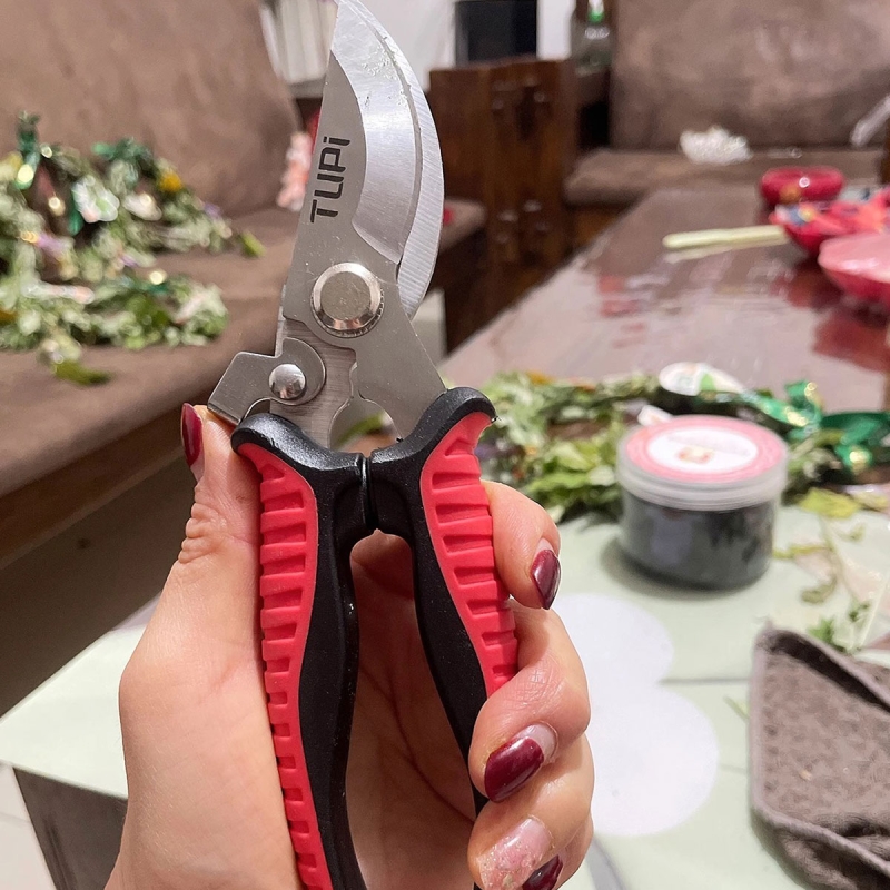 园艺修枝剪不锈钢园艺剪刀盆景家用省力修花修剪摘果树枝花艺剪刀