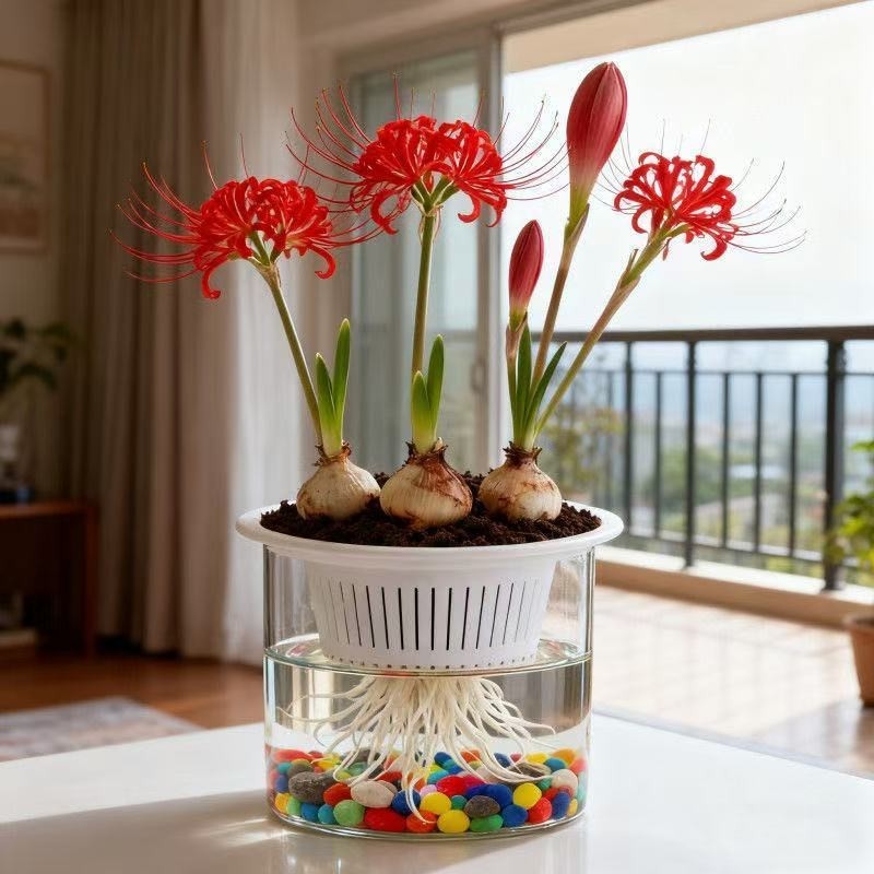 【水培新宠】彼岸花多年生曼珠沙华石蒜阳台盆栽绿植花卉好养易活