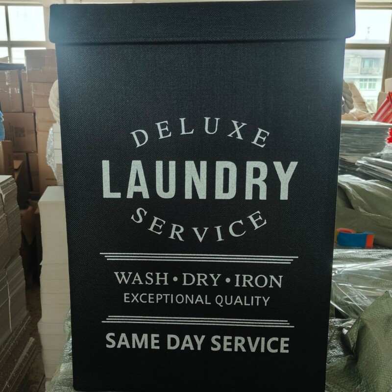 亚马逊家用可折叠脏衣篮洗衣篮整理箱布艺脏衣篓厂家直销