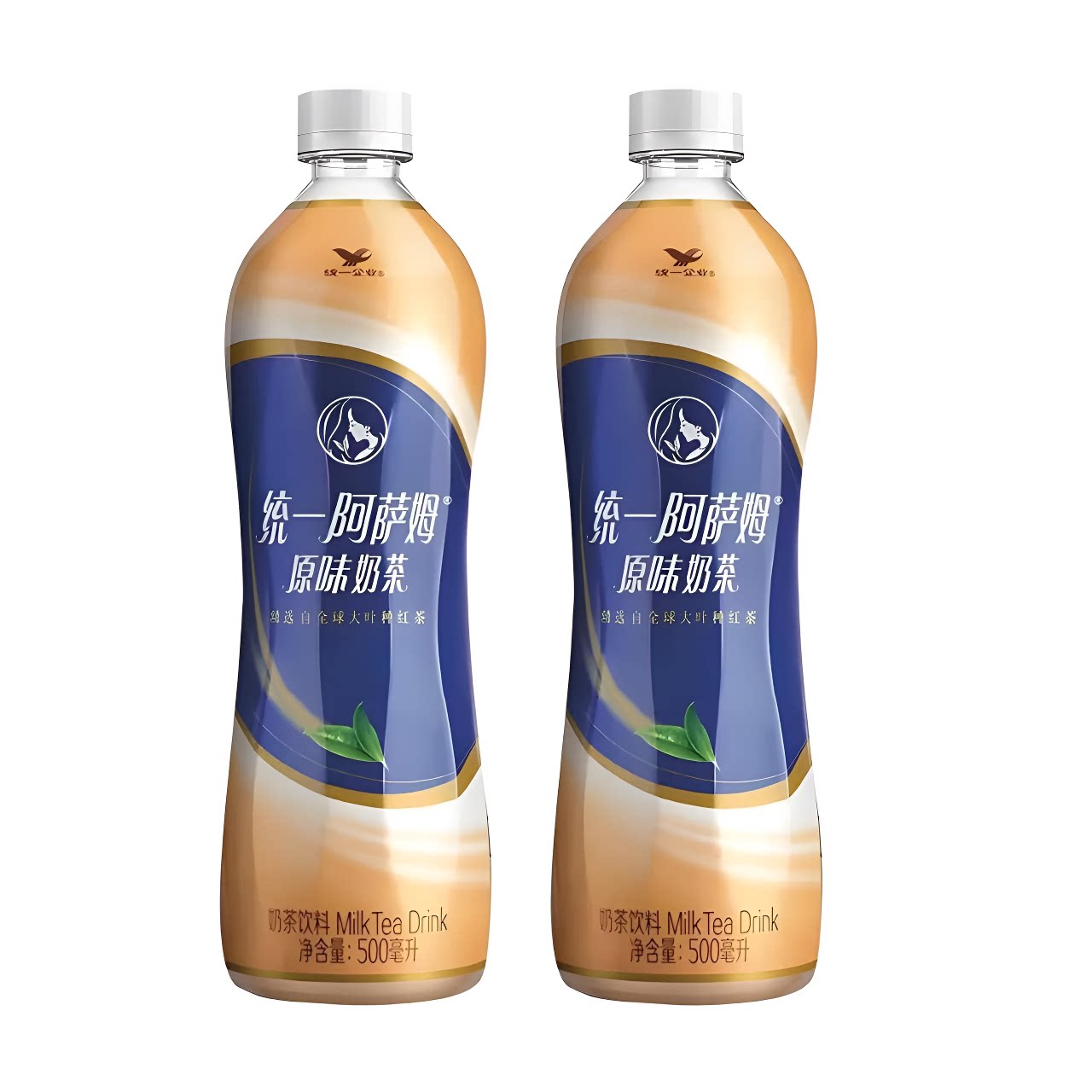 饮料统一阿萨姆原味奶茶500mL/1L经典冰红茶绿茶网红奶茶瓶装饮品图片