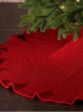 圣诞树网红圣诞圣诞树裙摆件装饰礼物布置道具用品家居棒针大号