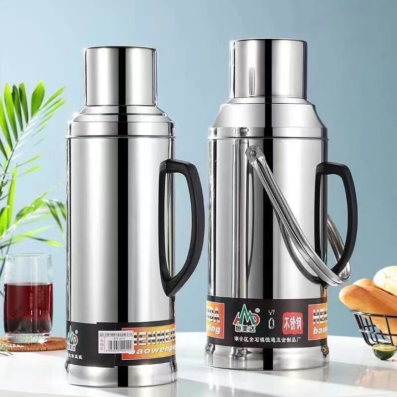 特厚不锈钢热水瓶家用暖水瓶保温瓶商用玻璃内胆保温壶老式开水瓶