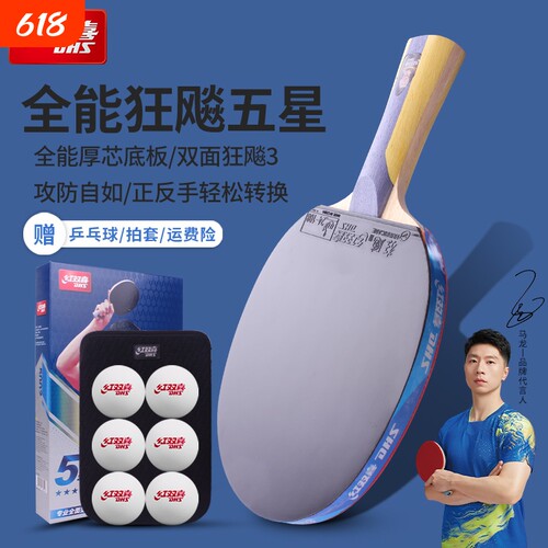 红双喜专业级56789星乒乓球拍