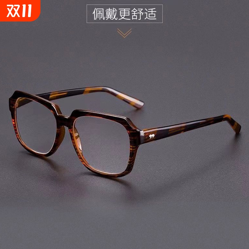 厚框水晶老花镜男水晶玻璃老花眼
