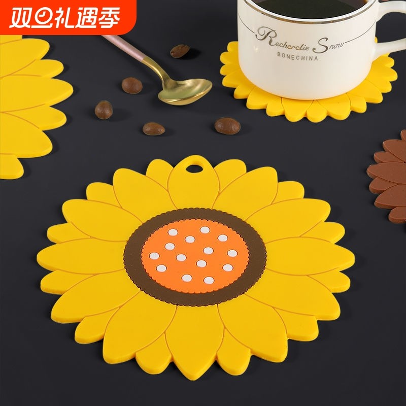 隔热垫家用杯垫锅垫碗垫盘垫防烫垫餐桌垫卡通餐垫桌面圆形收纳