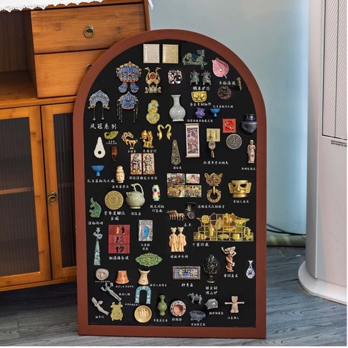 拱形冰箱贴展示板半圆磁吸小黑板