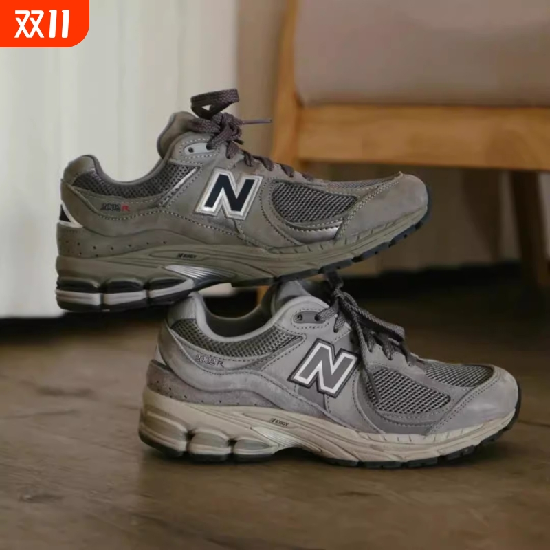 元祖灰N字鞋2002R经典联名新款情侣灰百搭云雨灰复古运动跑步鞋