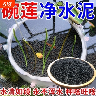 碗莲泥专用泥水草泥睡莲铜钱草水培泥荷塘泥鱼缸水族造景底部砂石