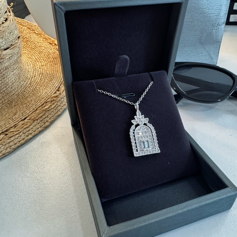 明星同款幸福之门项链女