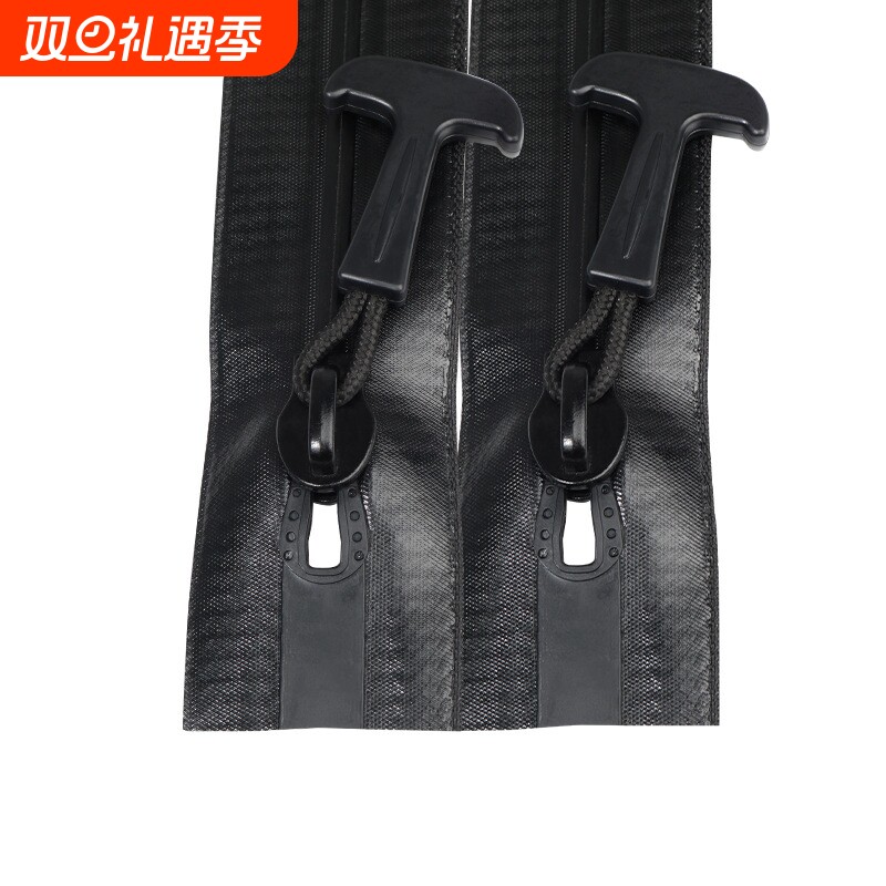 8号尼龙防水拉链双闭尾黑色拉锁服装防水服潜水服雨衣拉链条批发
